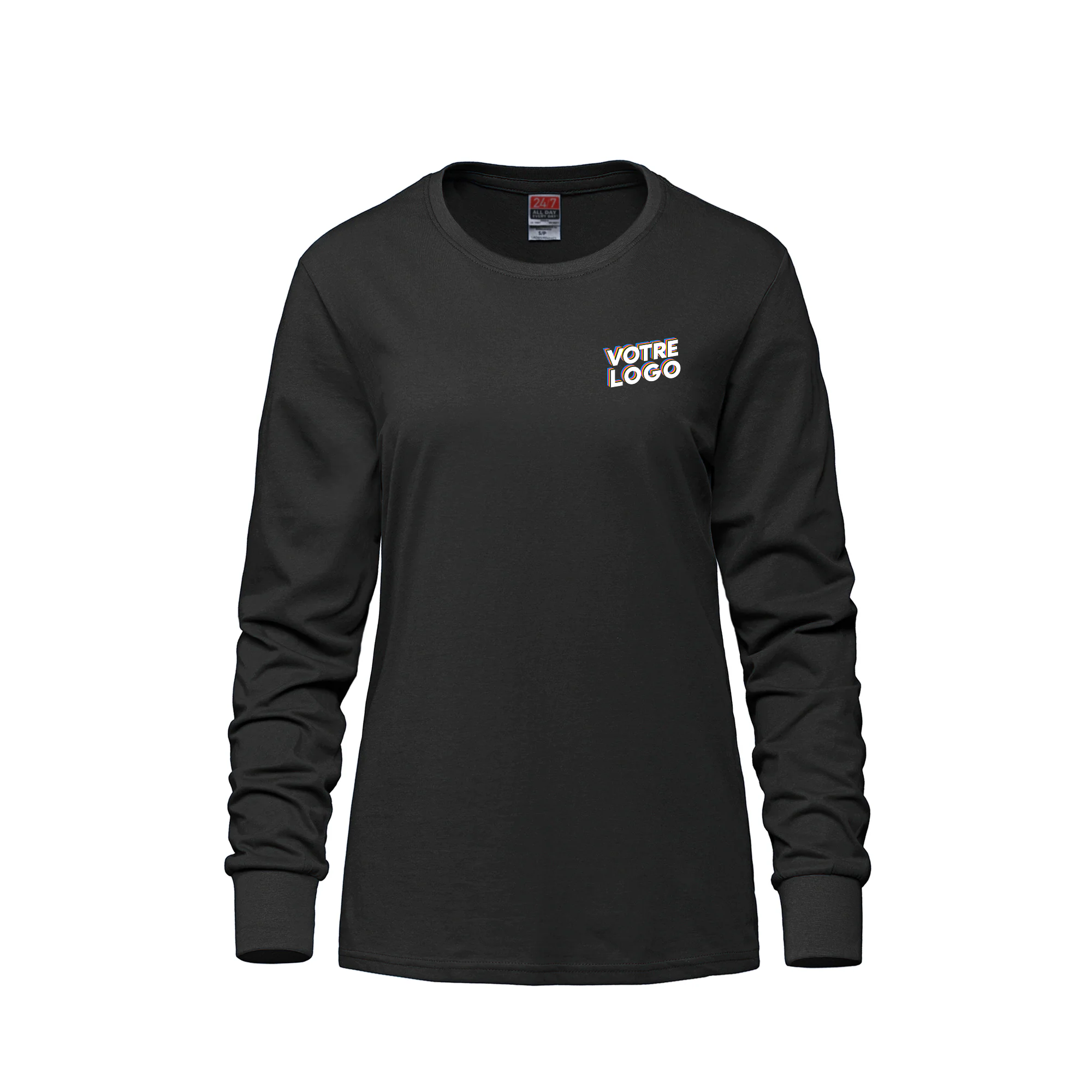 T-shirt à manches longues 100% coton